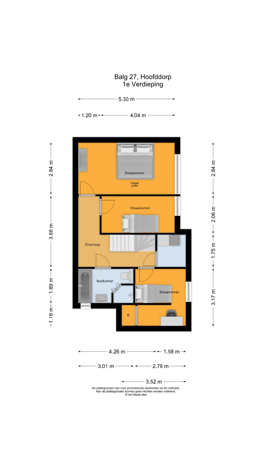 Balg 27 , 2134 ZP Hoofddorp map